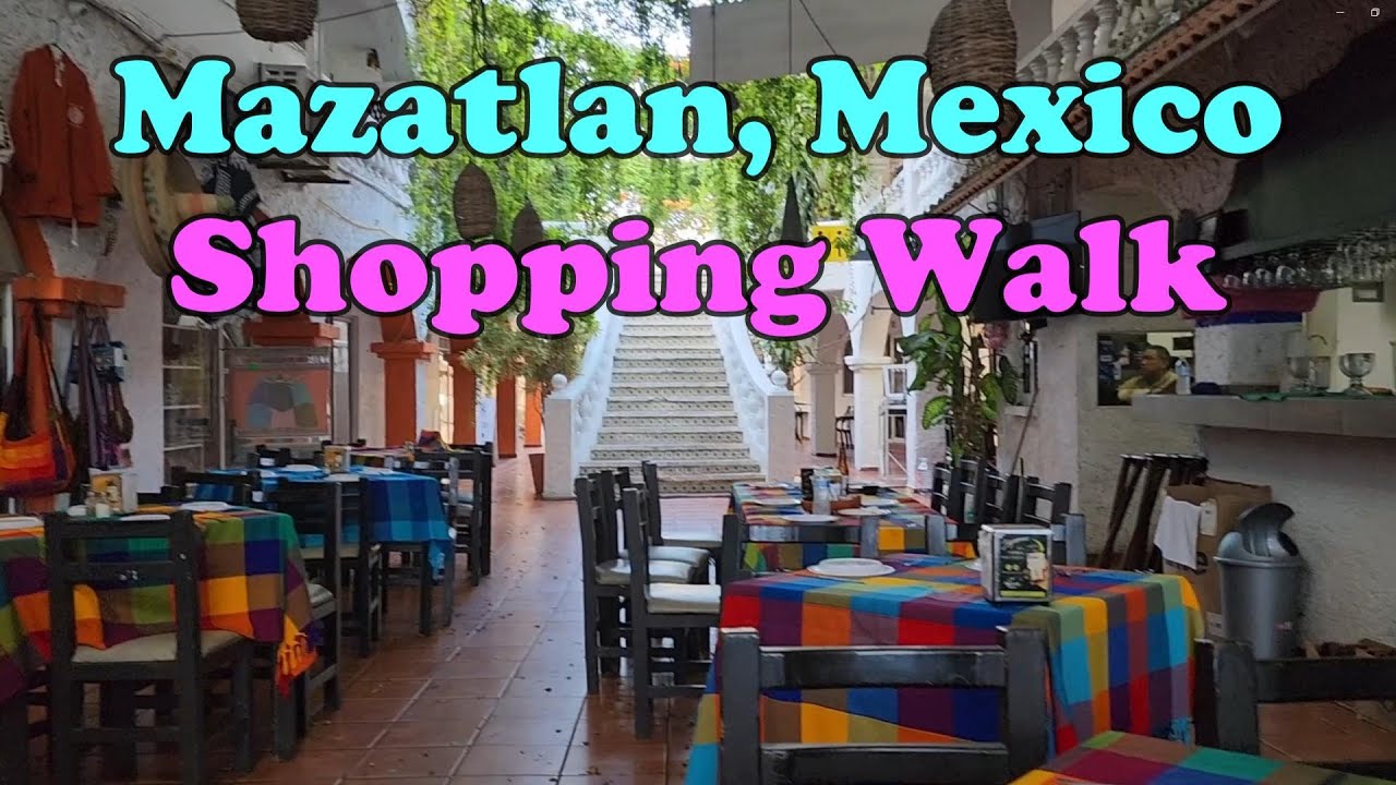 Mazatlan, Mexico Shopping Walk through the Hotel Zone