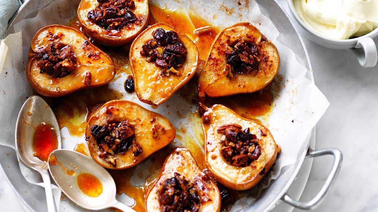 Baked pears with mascarpone Recipe