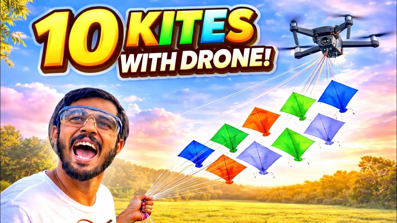 Drone Se Patang Uda Di 😱 | Ye Dekh Kar Aankhon Par Yaqeen Nahi Hoga |Drone Pura Tut Gaya |desi jugad