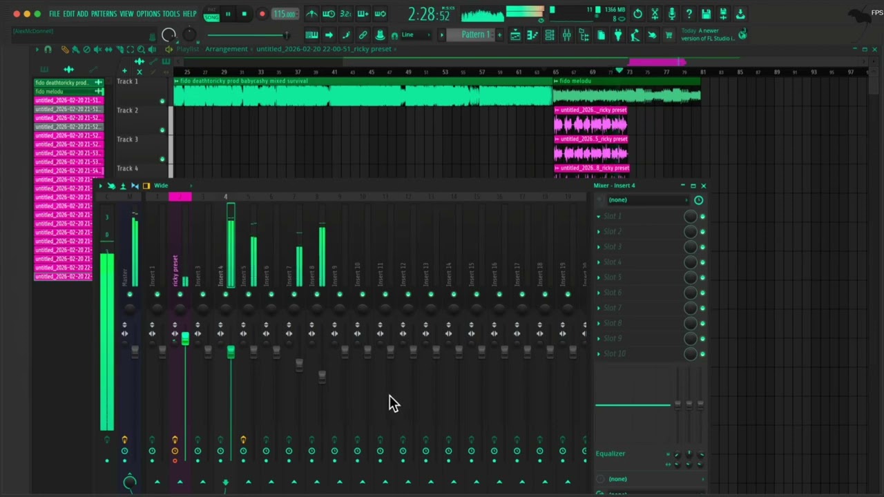 deathtoricky cooks up a wack ass outro for fido just to abandon it cuz it stinks