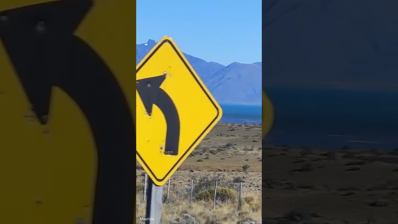 Ruta 11 da El Calafate al Parque de Los Glaciares, lungo il Lago Argentino.