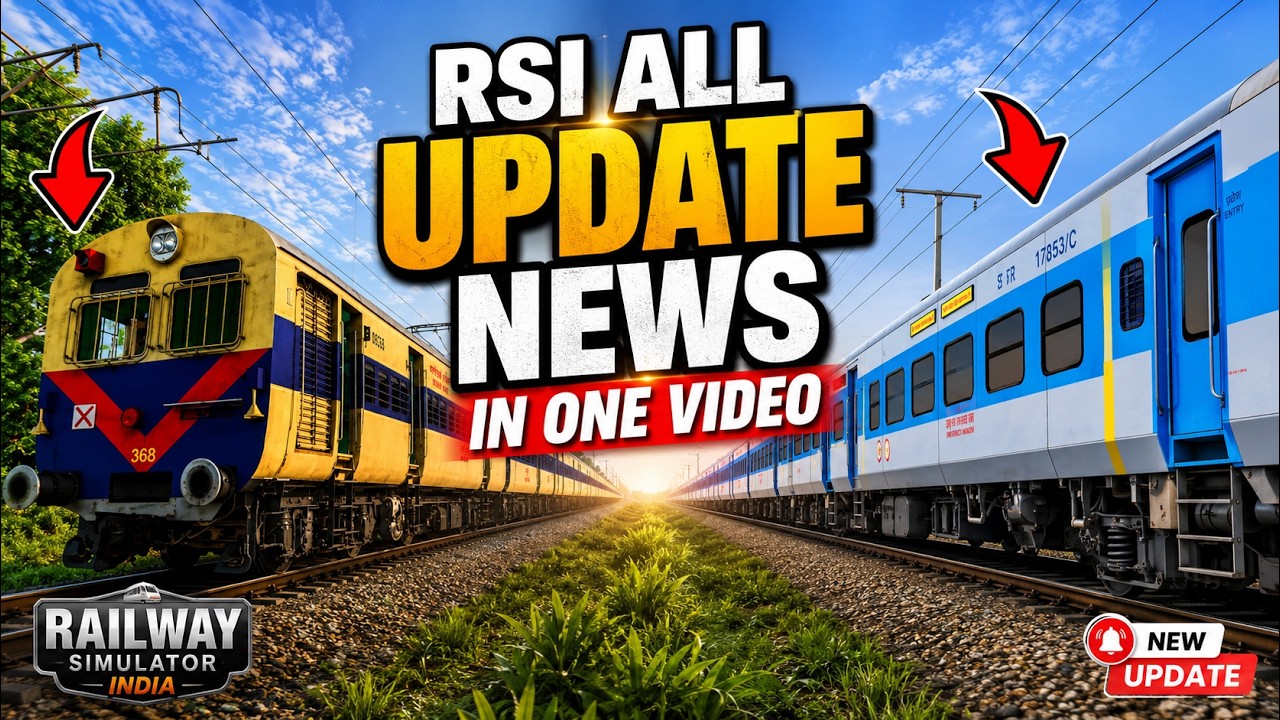 NEW LHB COACH 😍 ALL UPDATE DOUBTS CLEARED | MEMU UPDATE | RAILWAY SIMULATOR INDIA UPDATE