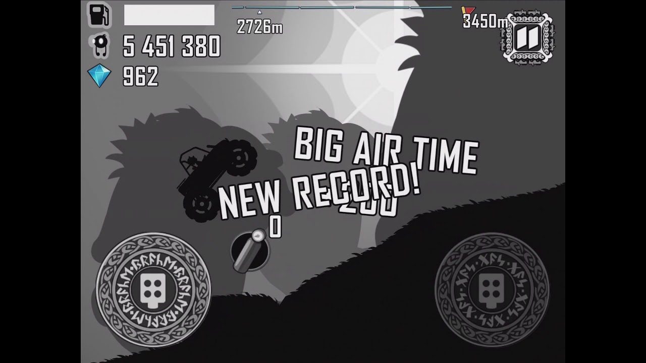 Hill Climb Racing #34 - RAGNAROK & BIG FINGER - NEW RECORD 6057m