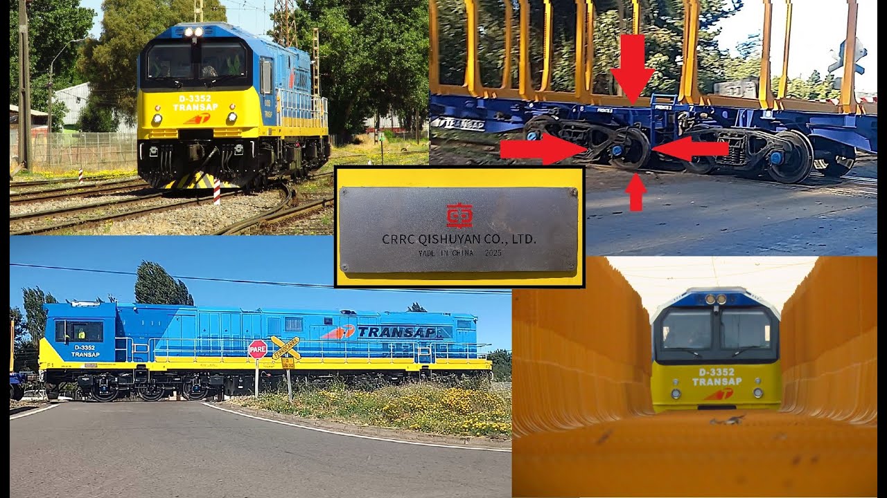 🟢 ENTRE LAJA HASTA EL DESRIELO EN MININCO EL NUEVO TREN DE TRANSAP ‼️ #crrc #chile #train