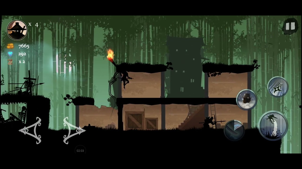Ninja arashi chapter 1 level 5 ...game solve...