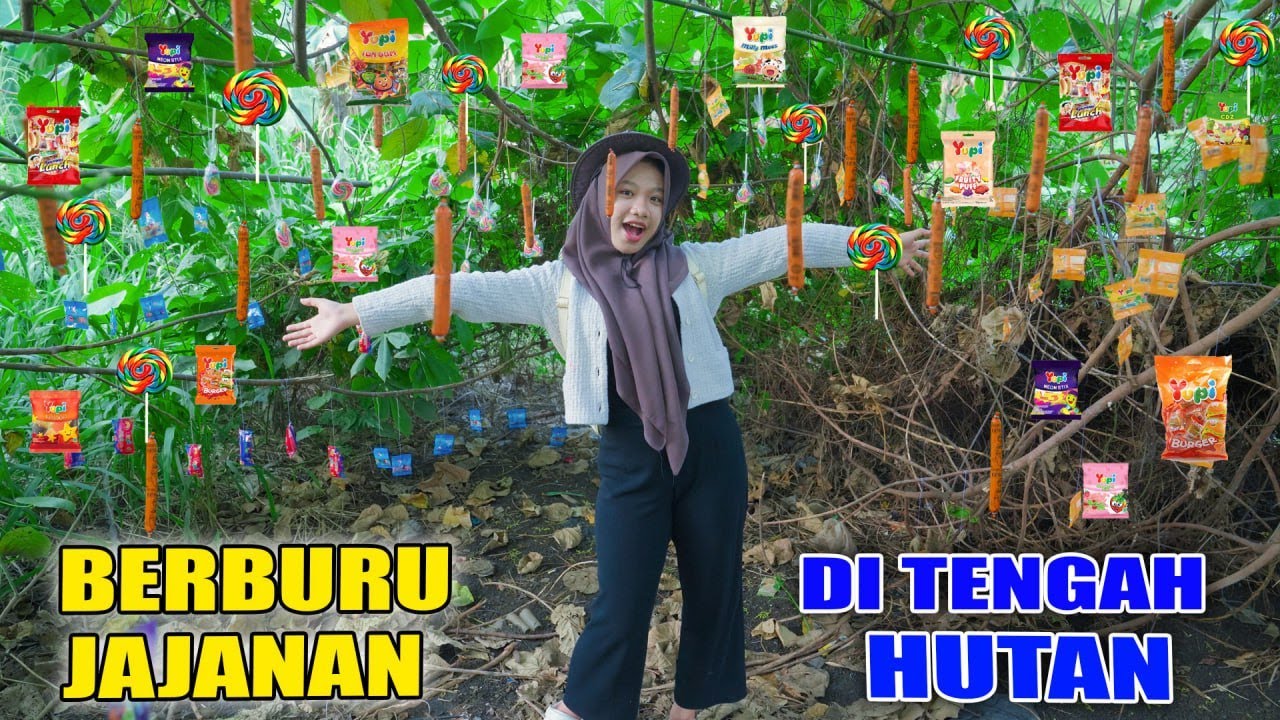 Menemukan Pohon Berbuah Yupi Lolipop & Sosis Di Hutan