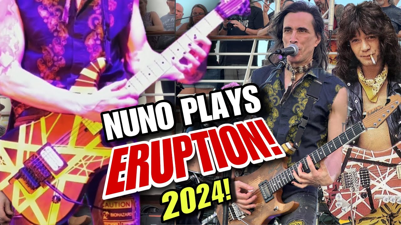 Nuno Bettencourt dives into ERUPTION on the 2024 Monsters of Rock Cruise! 🤯🎸@MastersofShred