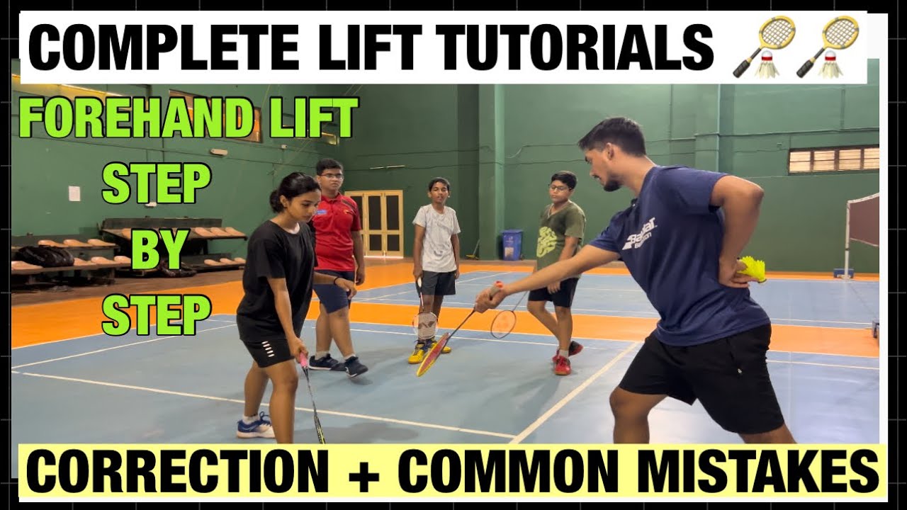 FOREHAND LIFT TECHNIQUE ||CORRECTION + COMMON MISTAKES #badminton #badmintontips #badmintontutorials