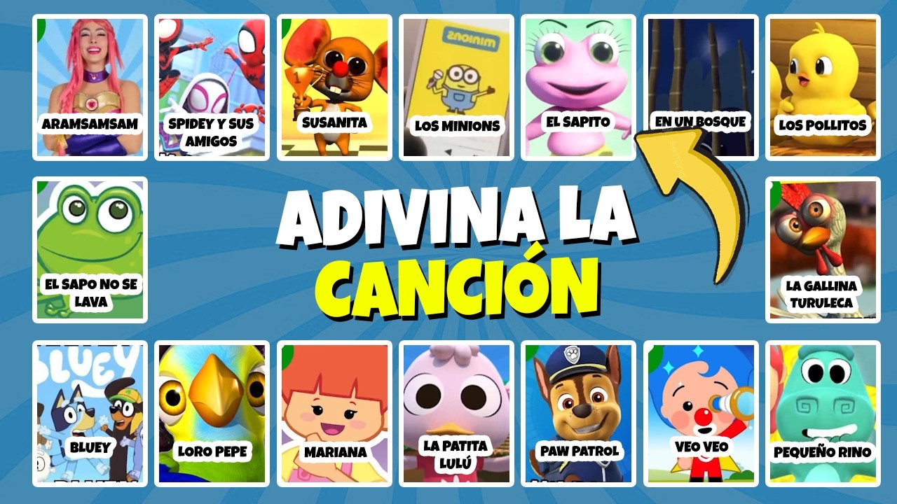 ¡Adivina CANCIONES INFANTILES Por La INTRO 😀🎶Reino Infantil❤️Plim🤡¿Cómo se llama la Canción?🎵