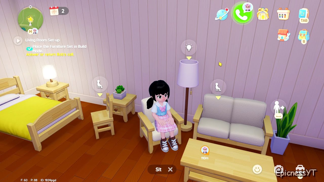 HEARTOPIA - HOW TO DO LIVING ROOM SET UP QUEST - GAMEPLAY PART 17 [ PC HD 60FPS ]
