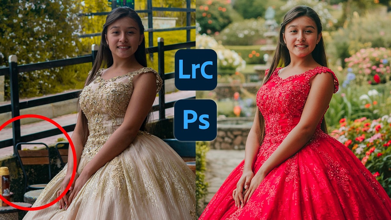 COMO EDITAR FOTOS de 15 AÑOS 👸en Lightroom Y Photoshop 2025 | Fotos de Quinceañeras