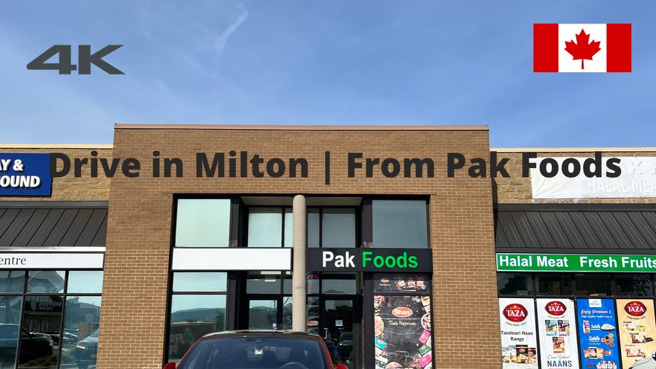 4K | Driving in Town of Milton, Ontario, Canada