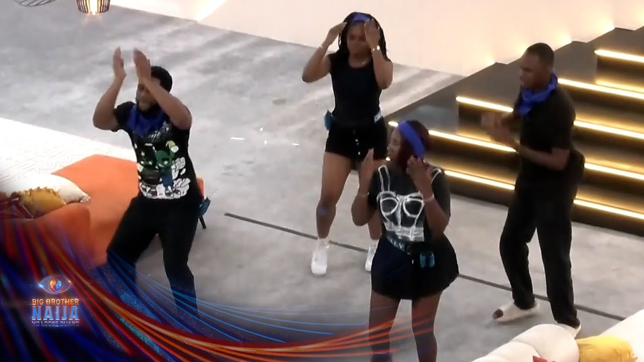 Round 2: Team Blue takes the stage for the second round of the dance battle – BBNaija | S9