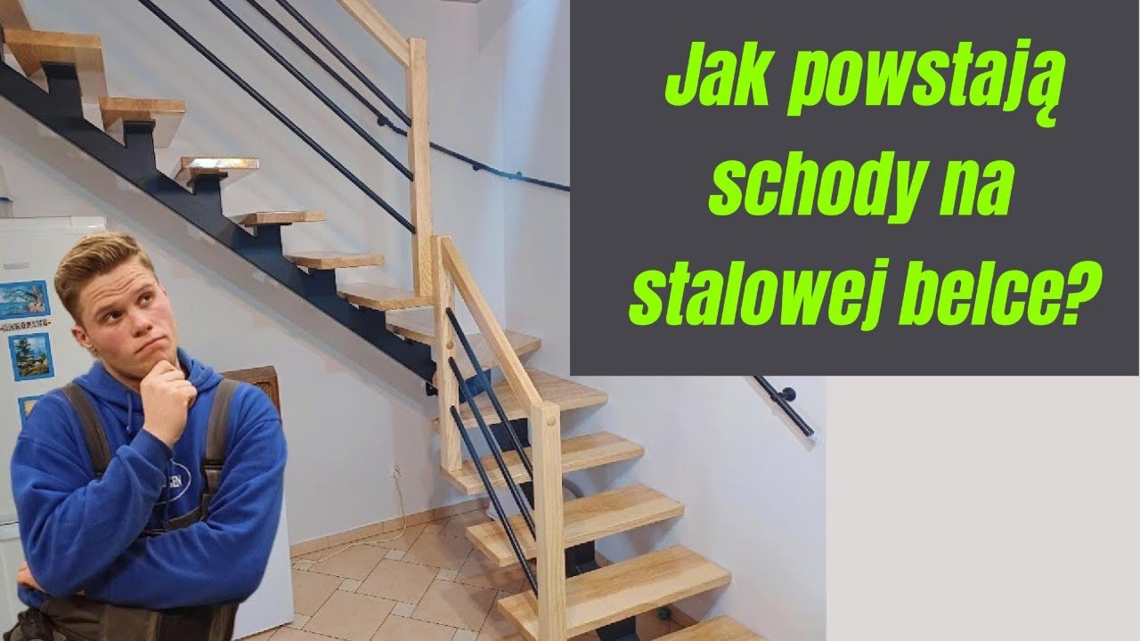 Jak Powstają Drewniane Schody na Stalowej Belce? – Szybki Proces Krok po Kroku 🔨