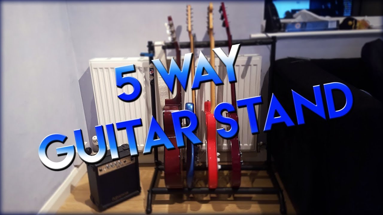 Unboxing and setting up Gorilla Stands 5 way guitar stand