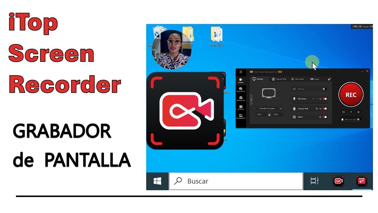 Cómo Grabar la Pantalla del PC con iTop Screen Recorder y Editar video grabado.