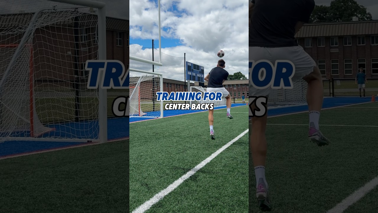 Training For Center Backs  #soccertraining #centerback #footballer #footballdrills #soccerskills