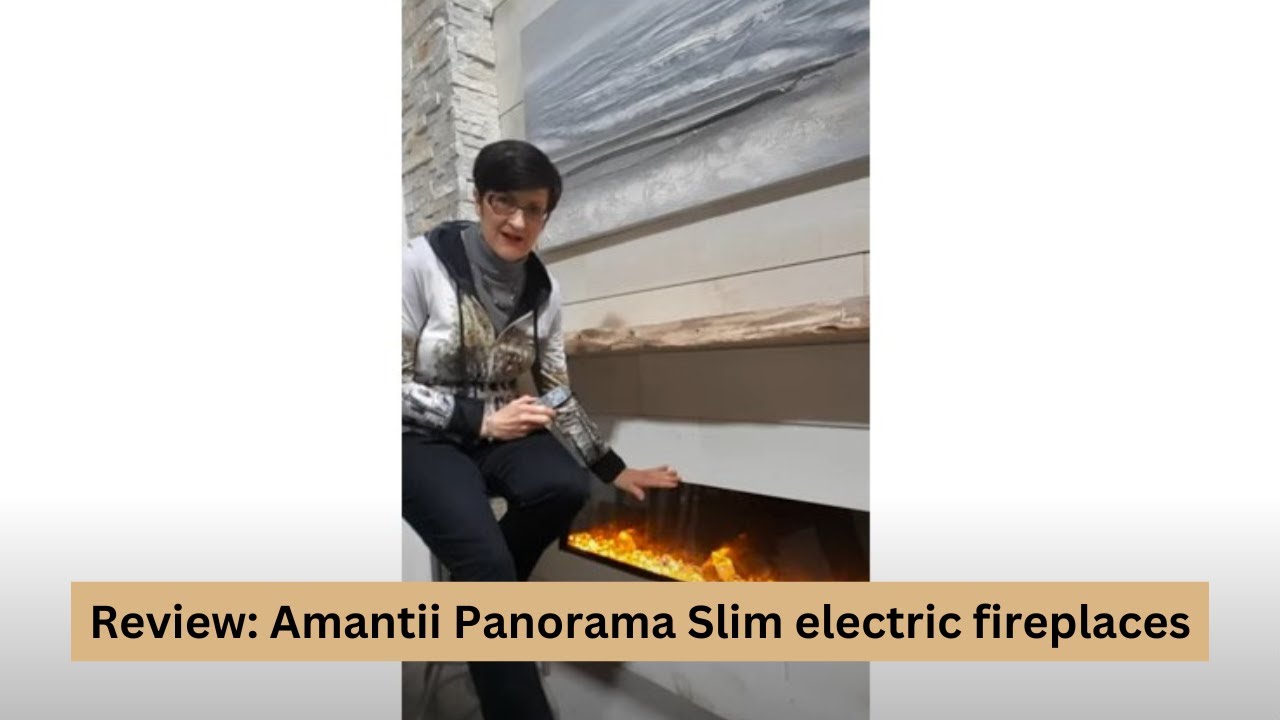 Amantii Panorama Slim linear electric fireplaces #electricfire #electricfireplace