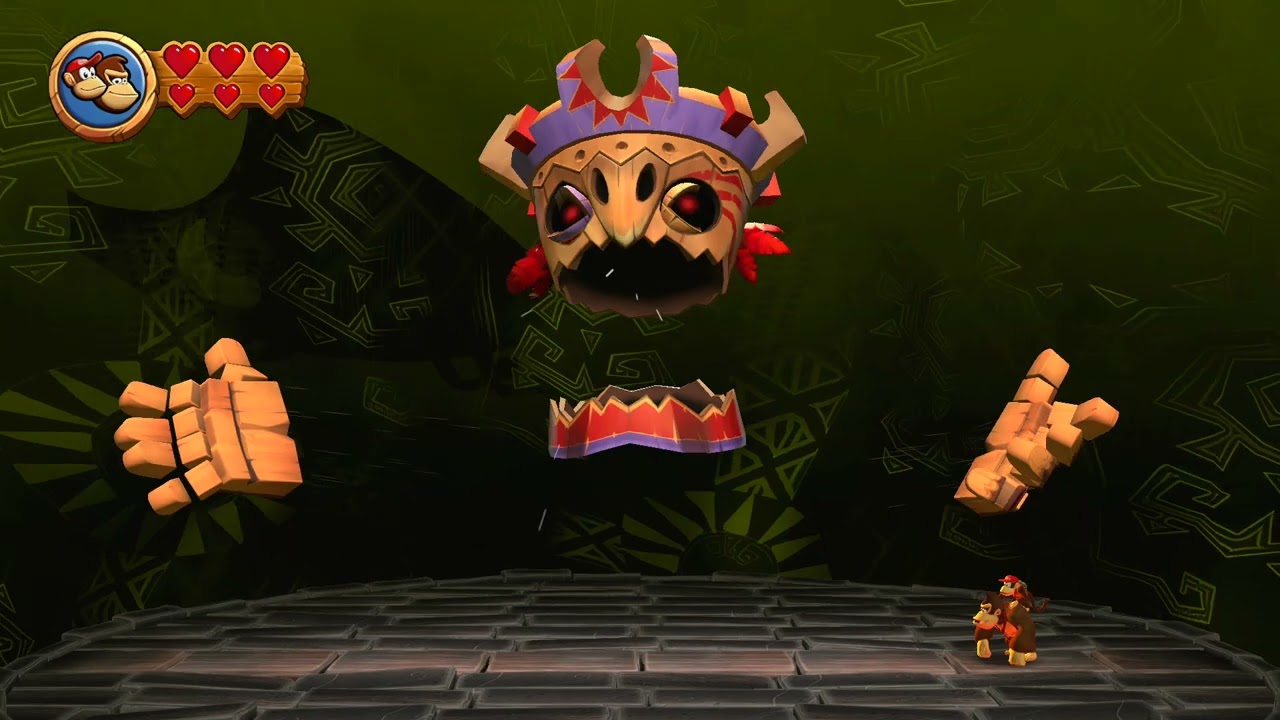 Switch | Donkey Kong Country Returns HD | 8-B Tiki Tong Terror (Boss) | Gameplay