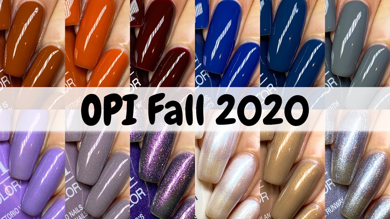 OPI Fall 2020 Muse of Milan || OPI New Shades || Live Swatch & Review || JoyfulBeauty