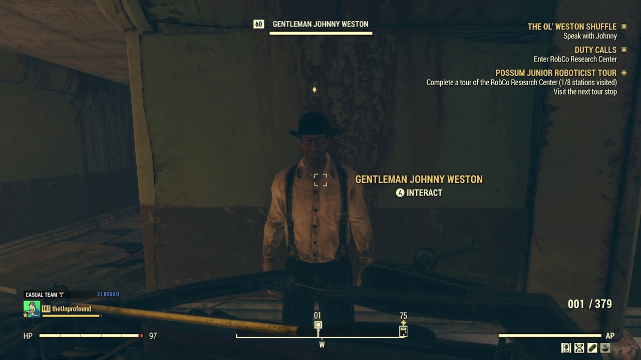 Adventures with Gentleman Johnny Weston