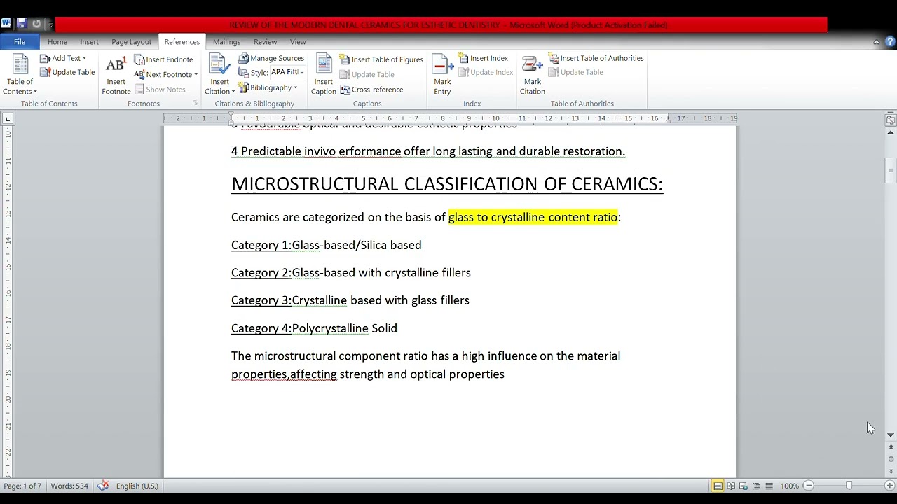 REVIEW OF THE MODERN DENTAL CERAMICS FOR ESTHETIC Part 1