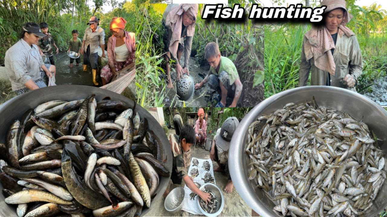 Rural Nepal Village Life People Fish Hunting || Village Life Nepal 