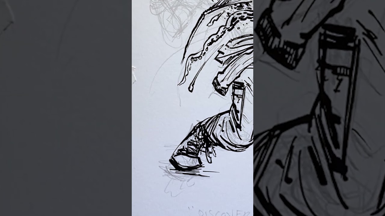 Comic inking isn't calligraphy! Lesson for Inktober day 2 #comics #manga #artist