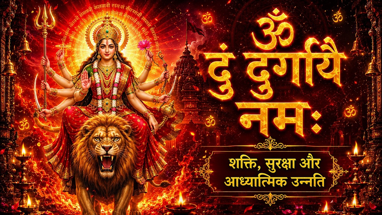 ॐ दुं दुर्गायै नमः | Powerful Durga Mantra | Remove Negative Energy | Devi Mantra Meditation