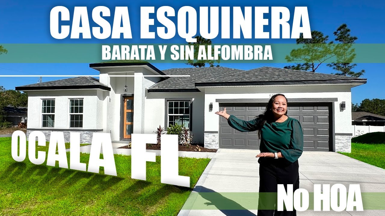 📌Casa ESQUINERA Y Barata | Ocala Florida | $0 HOA