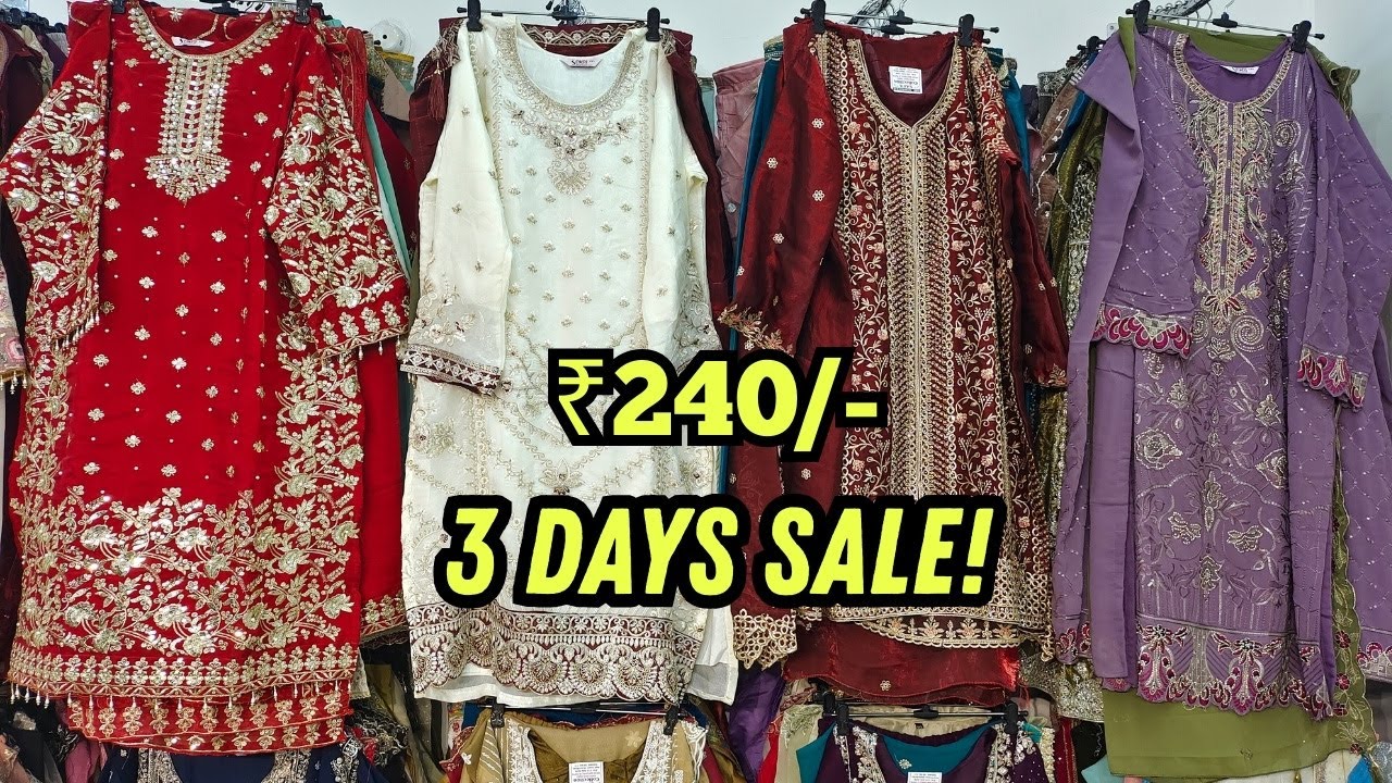 Ramzan 3 Days SALE! | Hyderabad Wholesale Dress materials Pakistani Suits