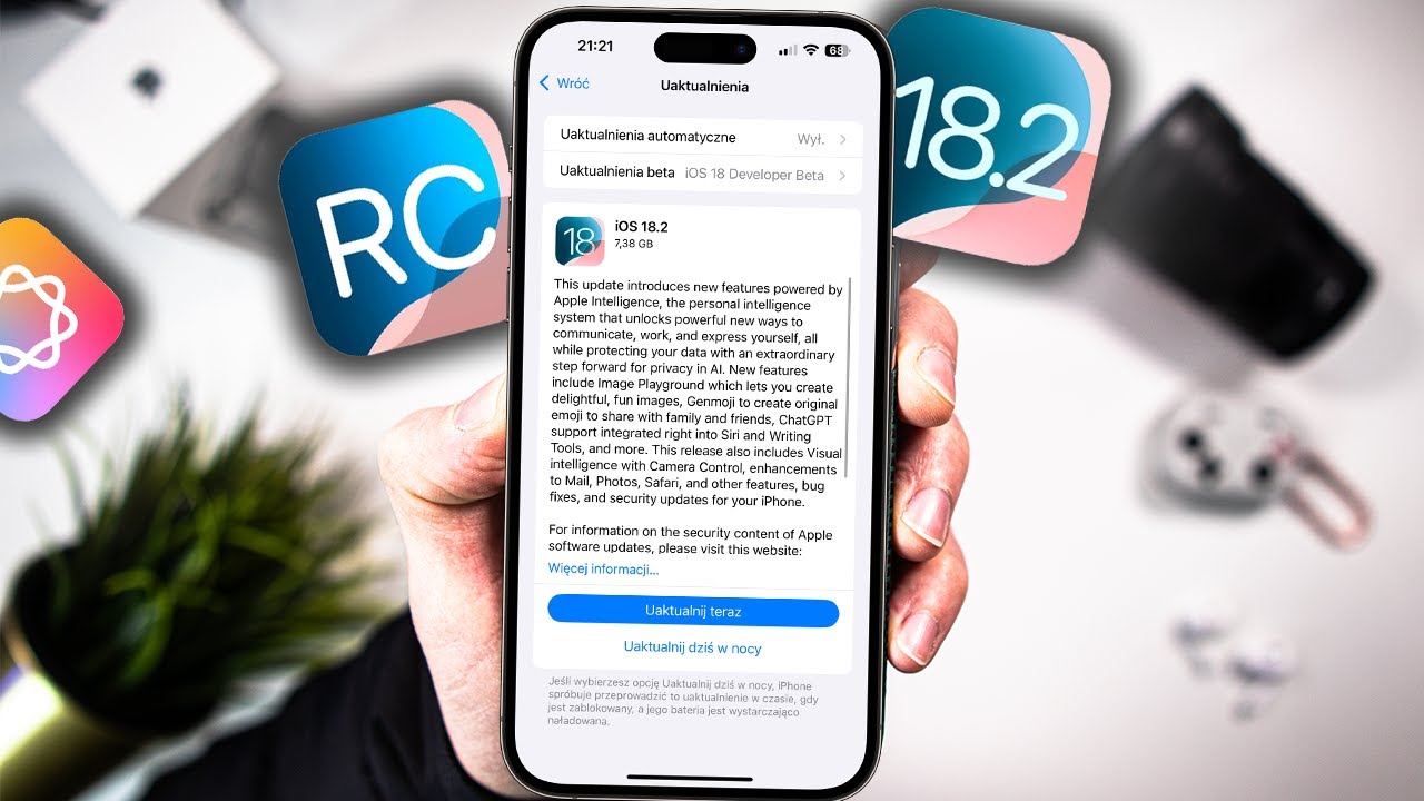 iOS 18.2 FINALNA WERSJA BETY RC WYDANA NA iPHONE! WSZYSTKIE ZMIANY W POR&Oacute;WNANIU DO BETA 4!?