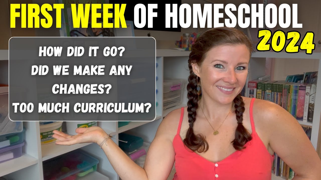 FIRST WEEK OF HOMESCHOOL 2024 || How Did Our 1st Week of School Go? || 2nd Grade + Kindergarten