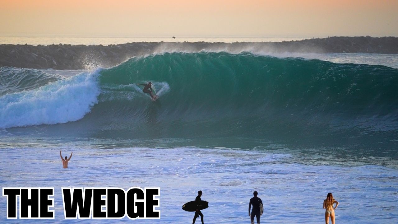 HISTORIC WEDGE SWELL! Biggest Opening Waves in 50+ Years | RAW Surf Footage