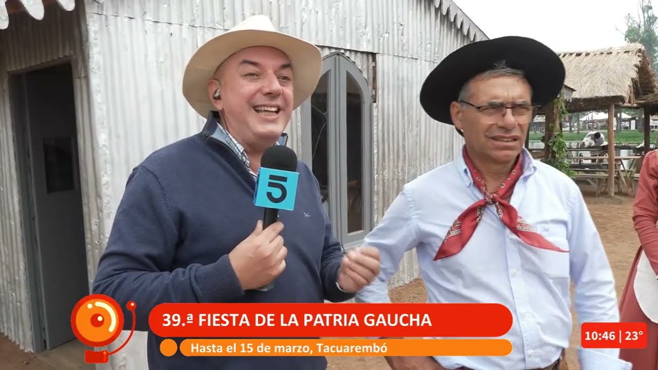 Roberto Vasconcellos desde la Patria Gaucha en Tacuarembó