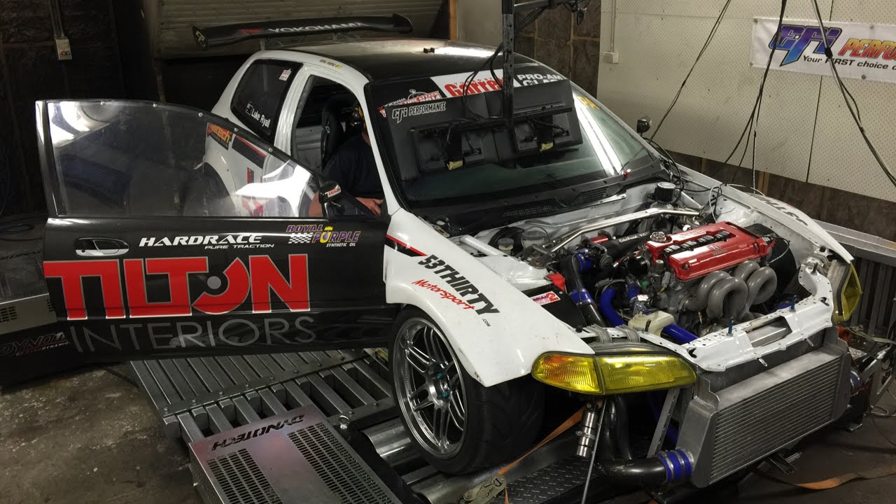 Luke Ryall's World Time Attack Honda EG Civic at Queensland Raceway, Clubman Circuit