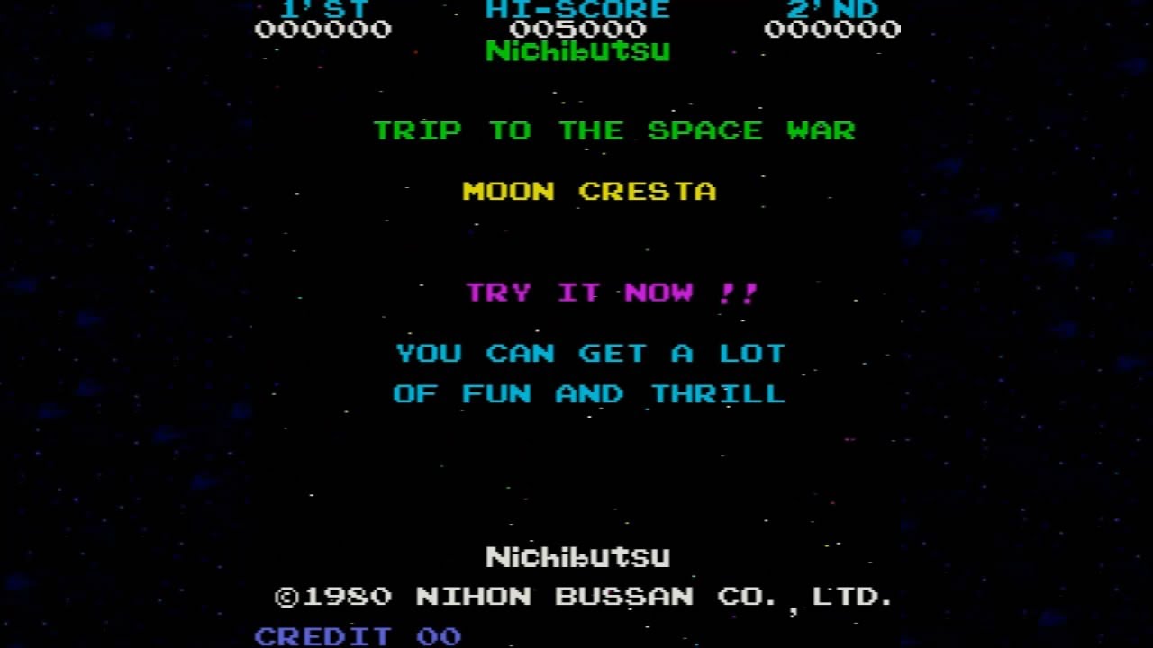 Moon Cresta 1980 Nichibutsu Mame Retro Arcade Games