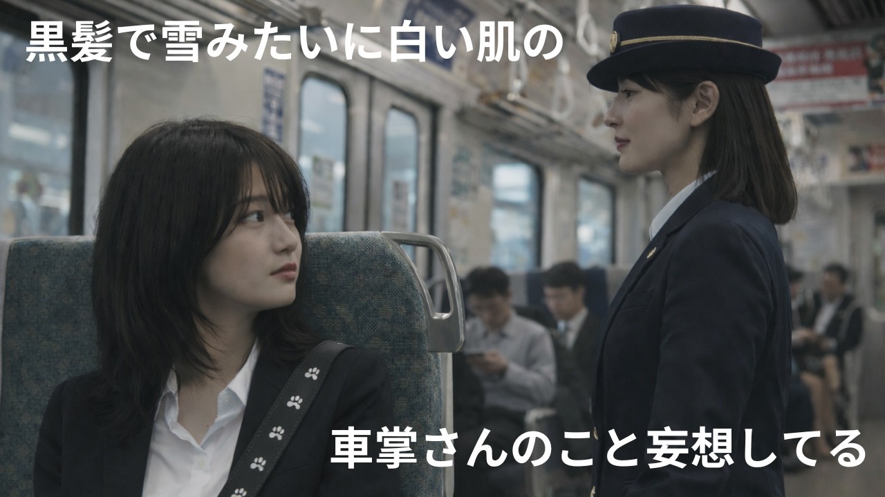 【日本語ヒップホップ】黒髪の車掌に恋した夜｜Japanese Hip Hop R&B｜Mesmerized by the Train Conductor