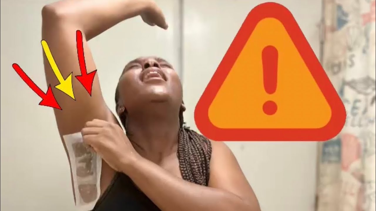 Waxing underarms GOES WRONG ‼️⚠️