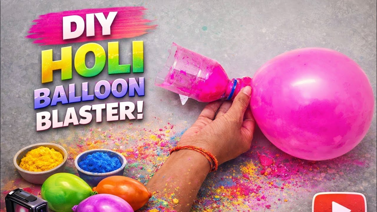 Ghar pr hi bana diya balloon blaster | simple diy | EXPERIMENT EXPRESS VALA 