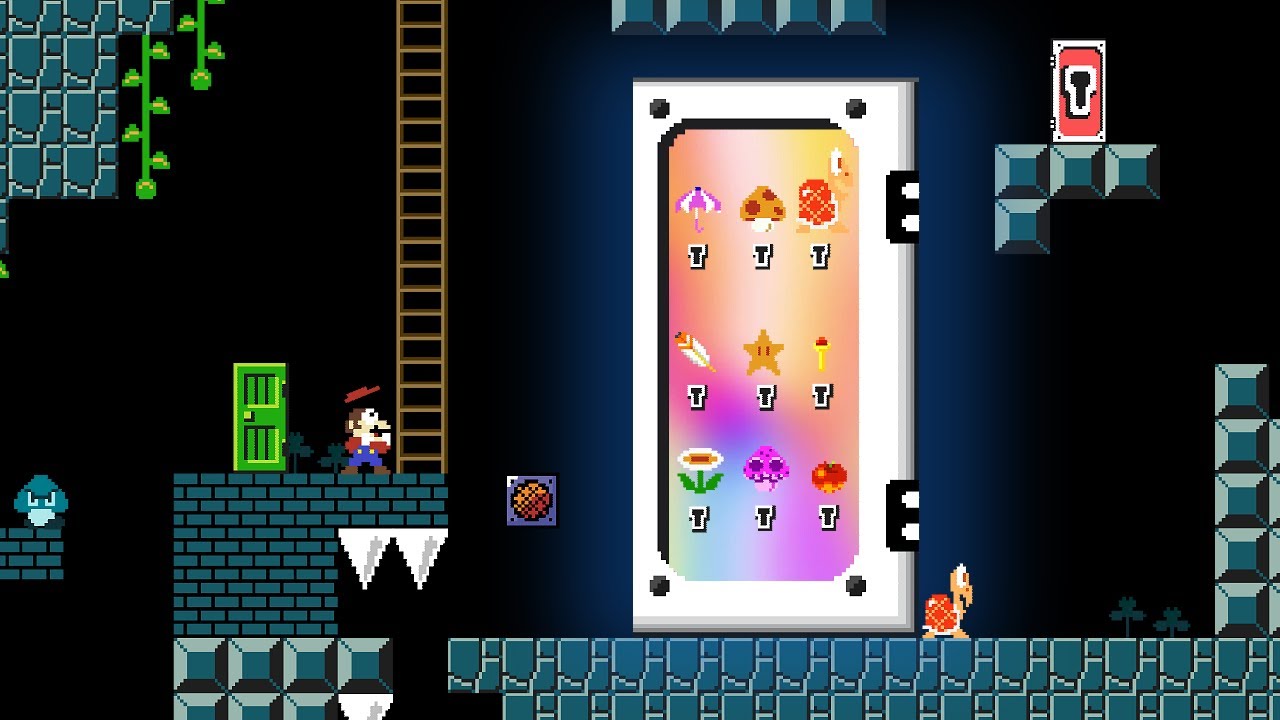 Solo Leve up: Mario and the Giant Door of Items