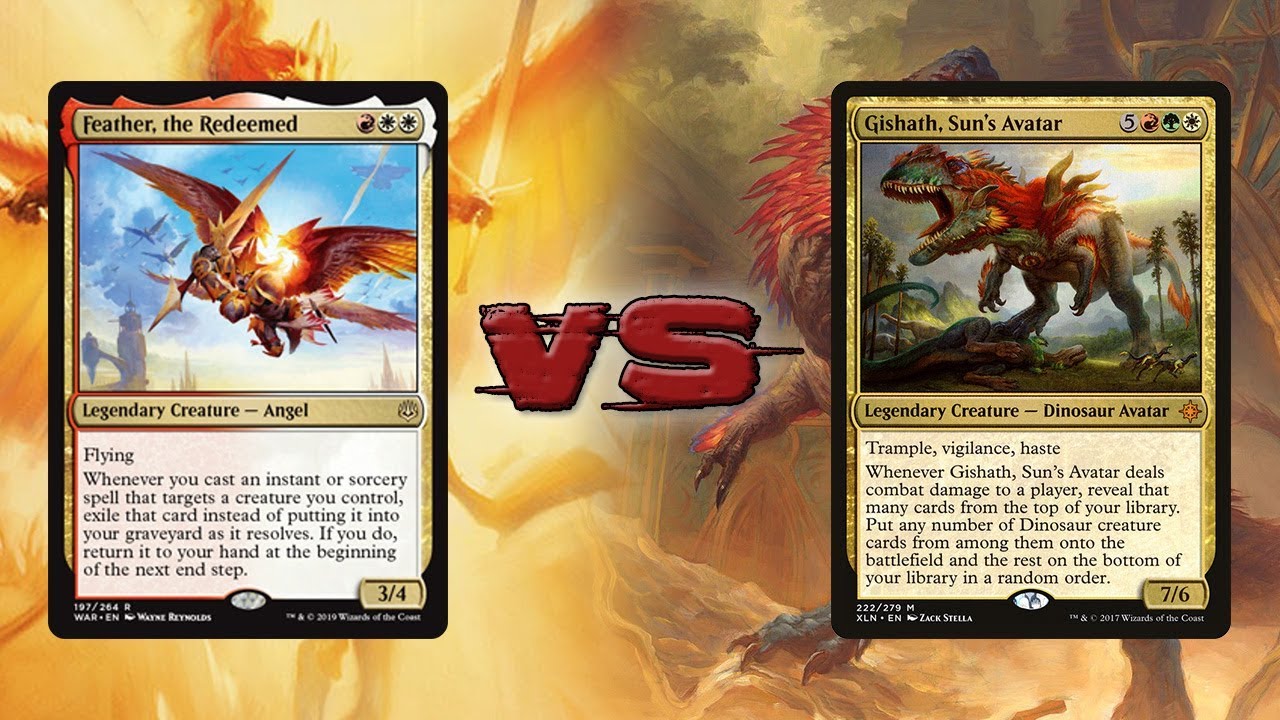 Feather, the Redeemed vs Gishath - Commander/EDH - tribalkai/eedi-H - 1v1