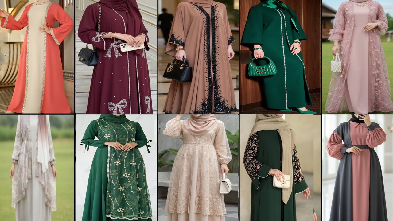 Abaya designs dubai / 2025 / Dubai / Black / new / borqa / borkha collection / trendy / shorts / eid