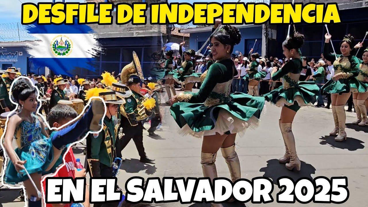 🇸🇻🚨DESFILE DE INDEPENDENCIA EN EL SALVADOR 🇸🇻 USULUTÁN 🇸🇻