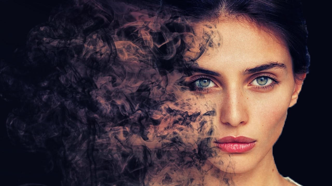 smoke dispersion face photoshop effect tutorial cs6/cc