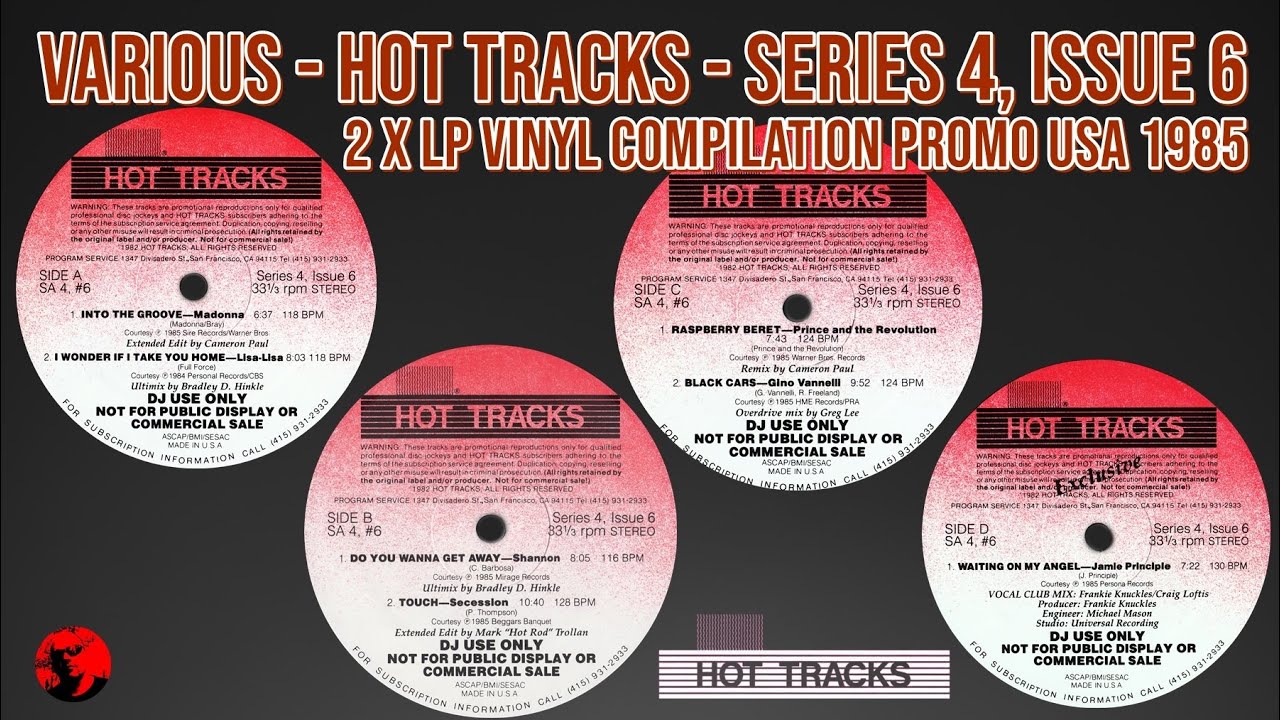 Various - Hot Tracks - Series 4, Issue 6 (2 x LP Vinyl Compilation Promo USA 1985)