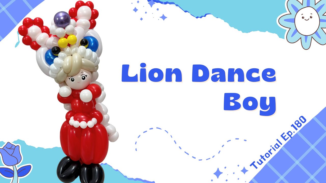 🕺 How to make a Lion Dance Boy | New Year Design | Step-by-step Tutorial
