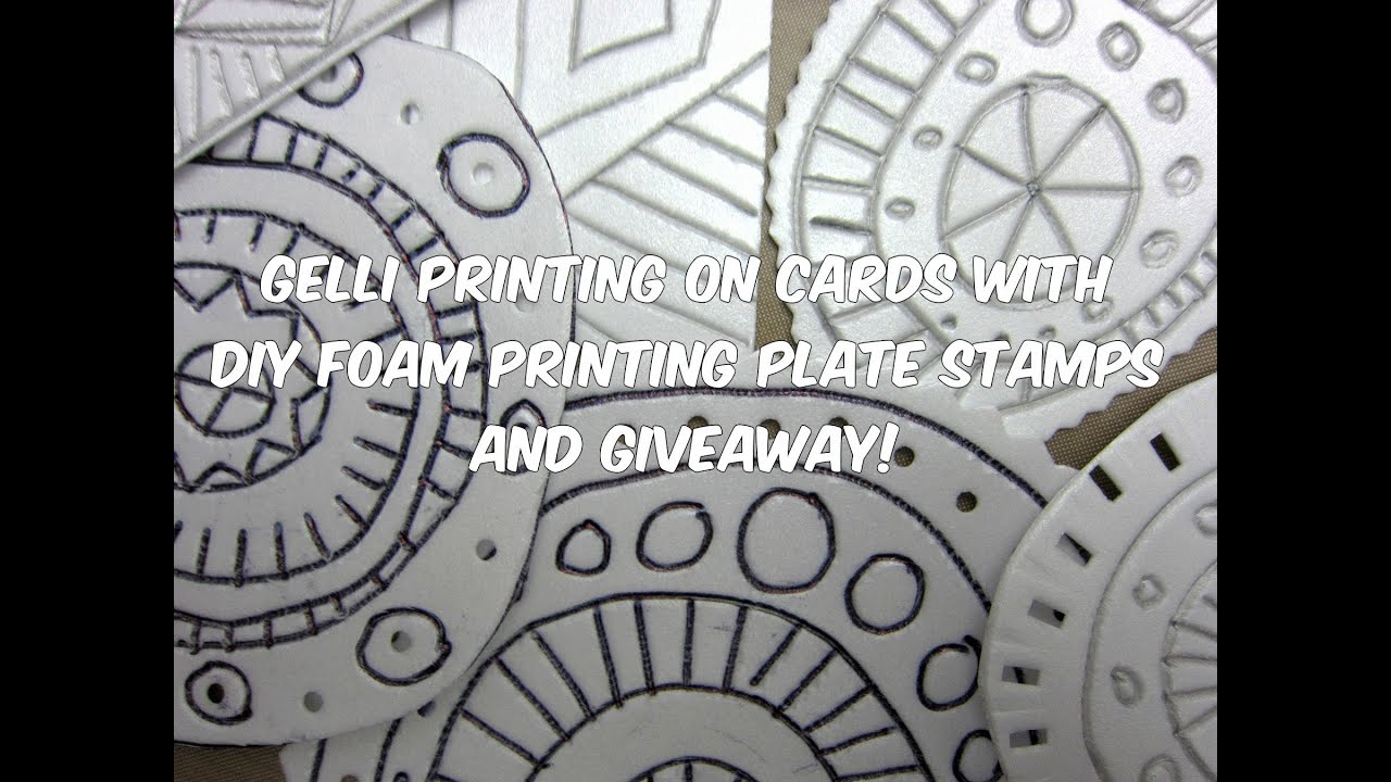 Gelli Arts® Printing with DIY Foam Printing Stamps!