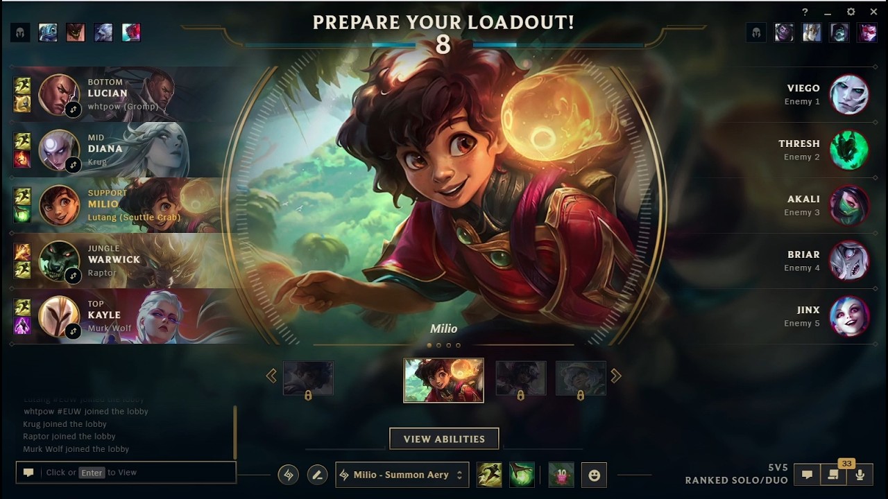 League of Legends: support Milio with adc Lucian - Game 49
