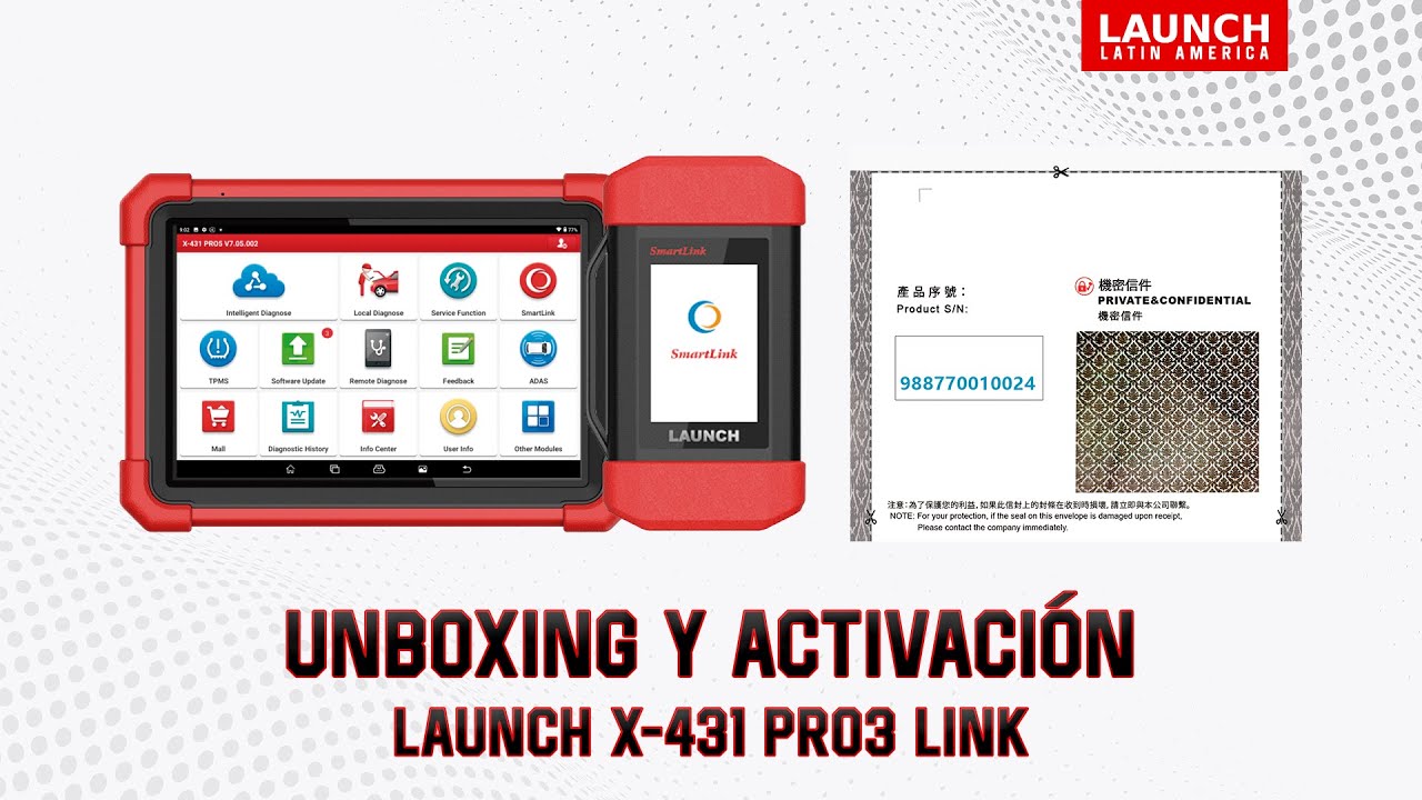 X-431 PRO3 Link | Unboxing y Activación
